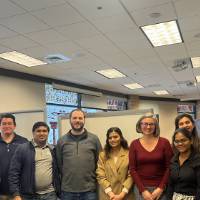 Students with the Interviewers and PSM Professors